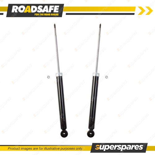 2x Rear Roadsafe STR Telescopic Shock Absorbers for Kia Rio JB Hatch Sedan 05-12