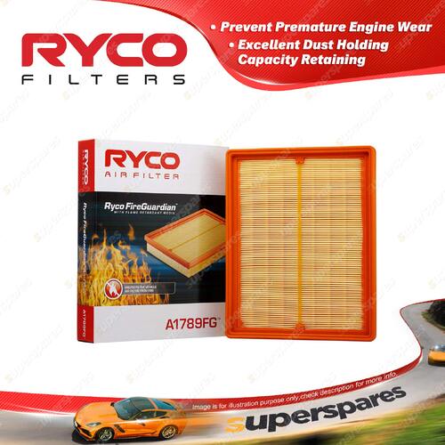 Ryco FireGuardian Air Filter for Kia Magentis Rondo MG UN Flame Retardant