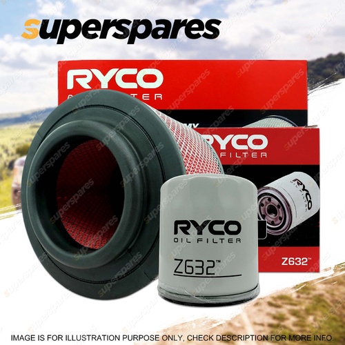 Ryco Oil Air Filter for Mazda Bt50 DX 4cyl 3L 2.5L Turbo Diesel WE-AT WL-AT