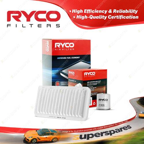 Ryco Oil Air Filter for Toyota Corolla ZZE122R 4cyl 1.8L 1ZZ-FE 12/2001-04/2007