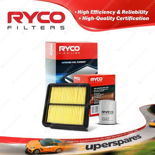 Ryco Oil Air Filter for Honda Jazz GE City GM 4cyl 1.3L 1.5L Petrol L13Z1 08-14