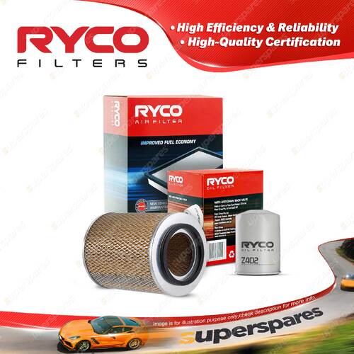 Ryco Oil Air Filter for Holden Jackaroo UBS69 4cyl 3.1L 4JG2-T 05/1992-1998
