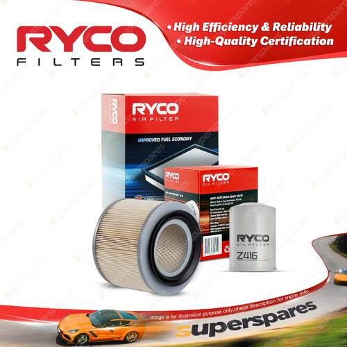 Ryco Oil Air Filter for Nissan Patrol GU 6cyl 2.8L RD28QT 01/1998-2000