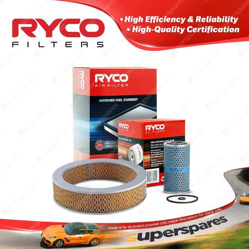 Ryco Oil Air Filter for Nissan Bluebird 310 312 4cyl 1.2L Petrol E1 1964-1965