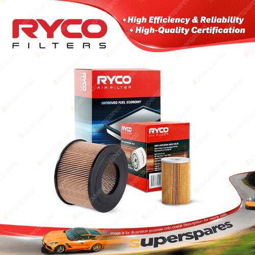 Ryco Oil Air Filter for Toyota Hiace RH11 Van 4cyl 1.6L Petrol 12R 05/1971-1977
