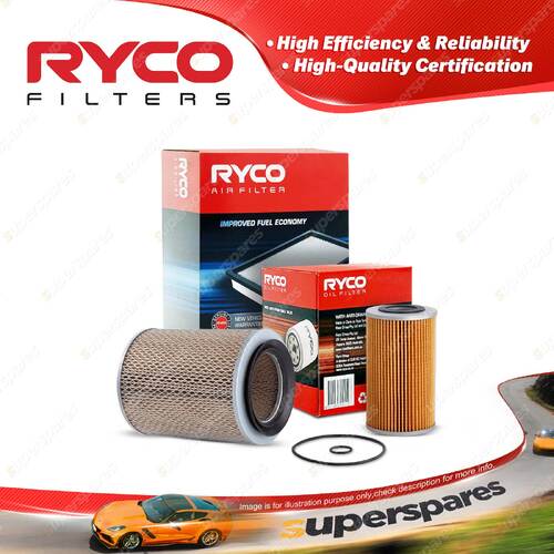 Ryco Oil Air Filter for Isuzu Elf250 TLD24 34 TLD 4cyl 2.8L 2.4L Diesel