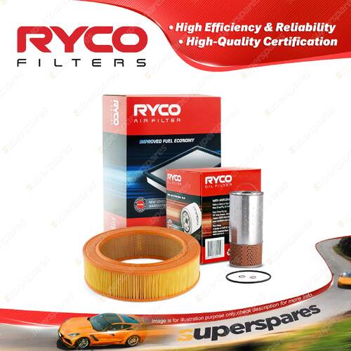 Ryco Oil Air Filter for Mercedes Benz 300D W123 5cyl 3L OM617.912 1976-12/1985