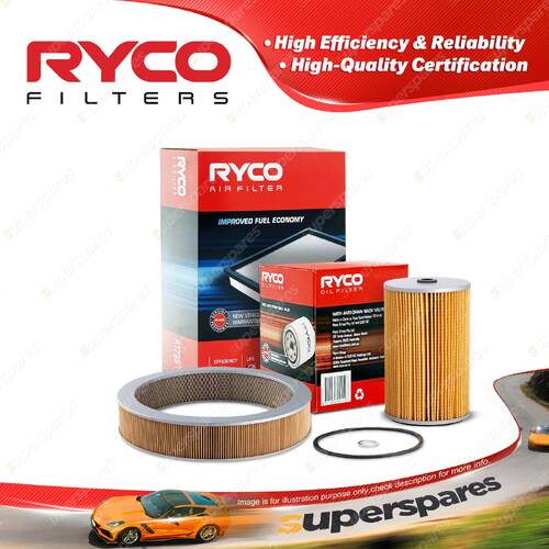 Ryco Oil Air Filter for Nissan Patrol MQ 6cyl 3.2L Diesel SD33 1980-1983