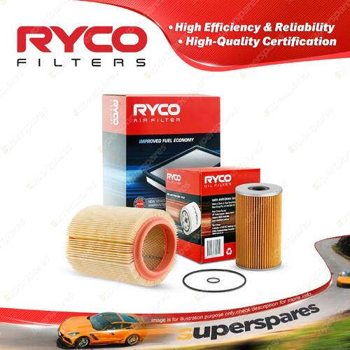Ryco Oil Air Filter for Landrover 110 110 4cyl 3.9L Diesel 4BD1 11/1984-1989
