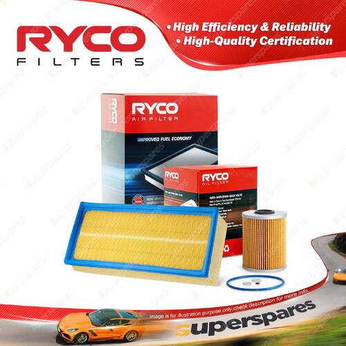 Ryco Oil Air Filter for BMW 525I 520I E34 6cyl 2.5L 2L Petrol 11/1990-12/1996