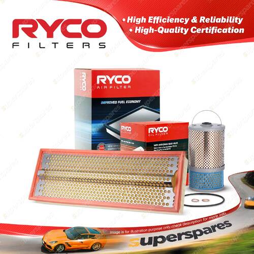 Ryco Oil Air Filter for Mercedes Benz 300D W124 6cyl 3L OM603.912 02/1986-1993