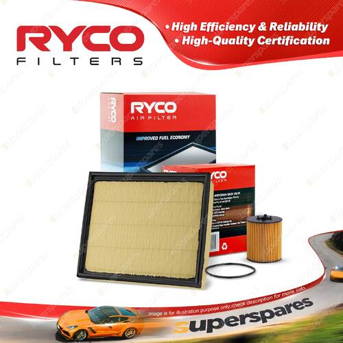 Ryco Oil Air Filter for Holden Astra TS II 4cyl 1.8L Petrol X18XE2 09/1999-2001