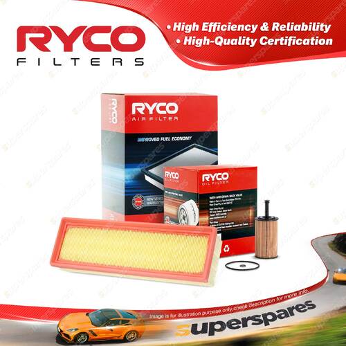 Ryco Oil Air Filter for Citroen C3 1.4i 4cyl 1.4L Petrol TU3JP 12/2002-03/2009