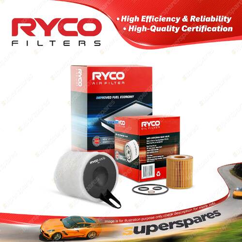 Ryco Oil Air Filter for BMW 120I E82 E87 E88 320I E90 E91 118I 4cyl Petrol 2L