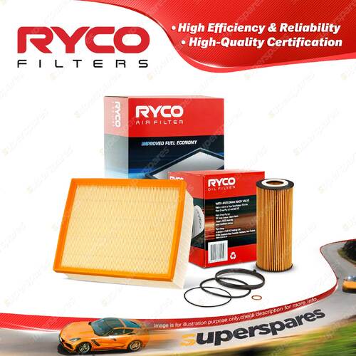 Ryco Oil Air Filter for Audi A4 B7 Cabriolet V6 3.2L Petrol AUK 06-09 05-08