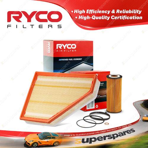 Ryco Oil Air Filter for BMW 320D E90 E91 E92 E93 4cyl 2L Turbo Diesel M47D20C