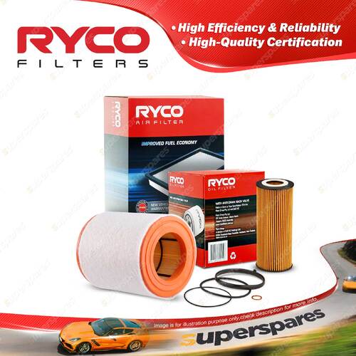 Ryco Oil Air Filter for Audi A6 C7 2.8 FSI Qt 3.0 TFSI V6 2.8L Petrol CHV CGW