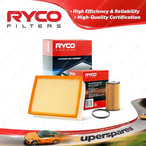 Ryco Oil Air Filter for Audi A4 B7 2.0 TFSI 4cyl 2L Petrol BGB BUL 2005-2008
