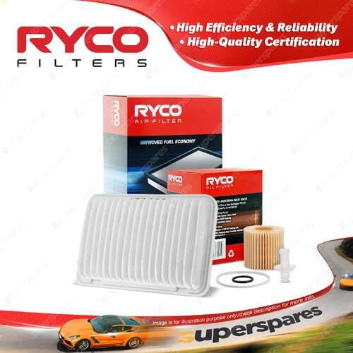 Ryco Oil Air Filter for Lexus Rx350 GSU35R V6 3.5L Petrol 3/06-6/09 2GR-FE