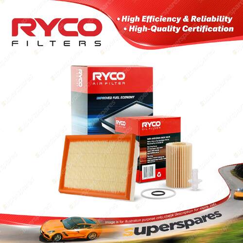 Ryco Oil Air Filter for Lexus Ls600Hl USF46R V8 5L Petrol 2UR-FSE 11/2007-On