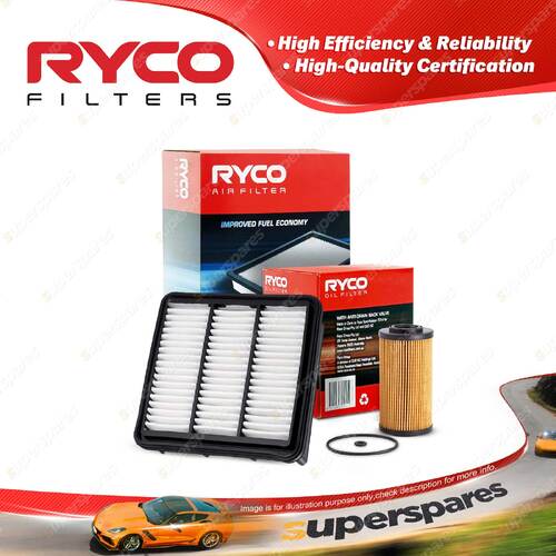 Ryco Oil Air Filter for Hyundai I30 FD 4cyl 1.6L D4FB 09/2007-02/2008