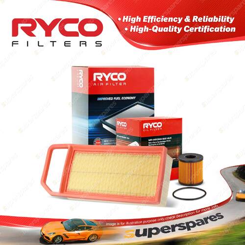 Ryco Oil Air Filter for Citroen C5 2.0i 4cyl 2L Petrol EW10A 06/2005-07/2010