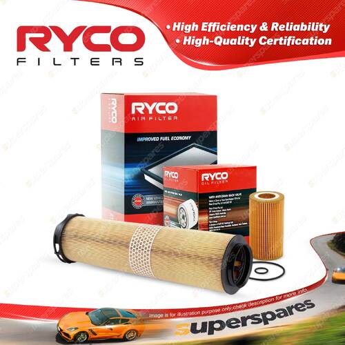 Ryco Oil Air Filter for Mercedes Benz E270D W211 CDi OM647.961 08/2002-2005