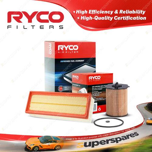 Ryco Oil Air Filter for Citroen Berlingo B9C C4 HDI 4cyl 1.6L Turbo Diesel