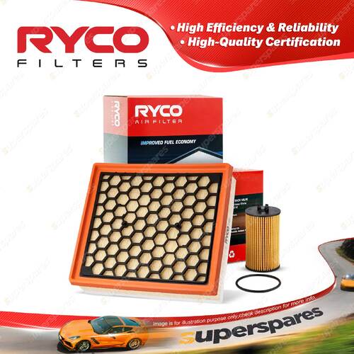 Ryco Oil Air Filter for Holden Malibu GA 4cyl 2L Petrol A20NF 06/2013-On