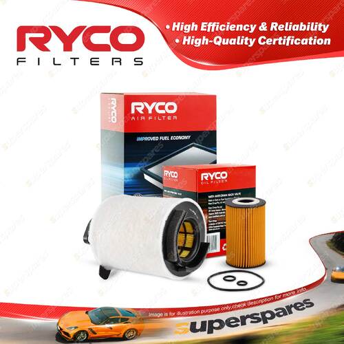 Ryco Oil Air Filter for Volkswagen Caddy 2K TDI Maxi Life Van 2K CAYD 2010-On