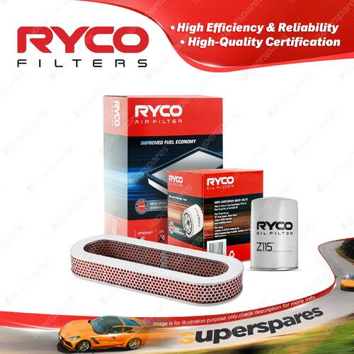 Ryco Oil Air Filter for Nissan 280Zx 6cyl 2.8L Petrol L28 1979-08/1981