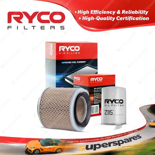 Ryco Oil Air Filter for Nissan Patrol RX 6cyl 4.2L Diesel TD42 1994-12/1997