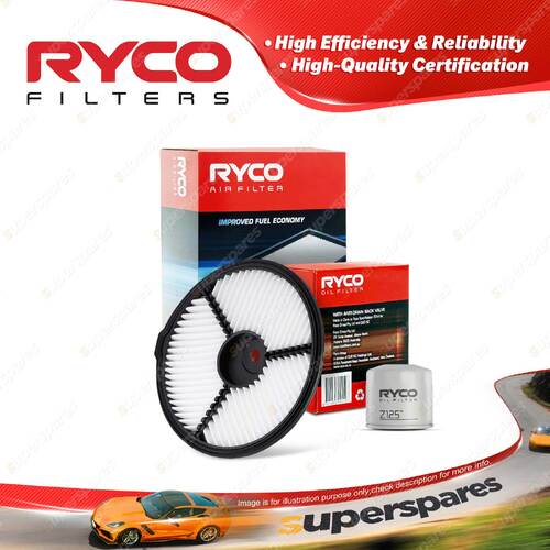 Ryco Oil Air Filter for Holden Barina MF MH 4cyl 1.3L Petrol G13B 89-94