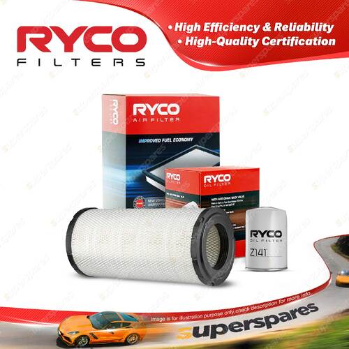 Ryco Oil Air Filter for Iveco Daily 35S13 40C13 50C15 4cyl 2.8L 8140.43N