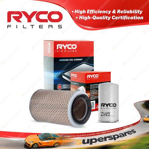 Ryco Oil Air Filter for Nissan Cabstar H40 W40 SYH40 Civilian Bus 4cyl Diesel