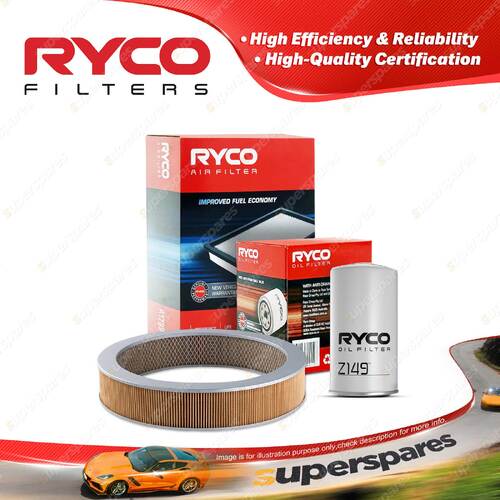 Ryco Oil Air Filter for Nissan Patrol MQ MK 6cyl 3.2L SD33T 1983-1987