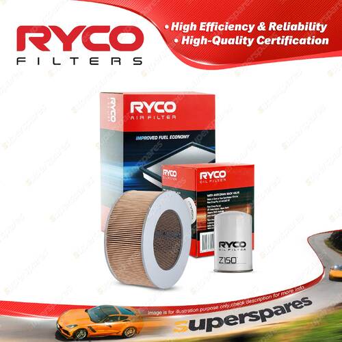 Ryco Oil Air Filter for Ford Econovan SGMW 4cyl 2.2L Diesel S2 07/1981-1984