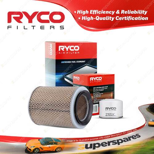 Ryco Oil Air Filter for Isuzu Elf 250 NPR57L Nkr150 NKR58 4cyl 3.3L Diesel