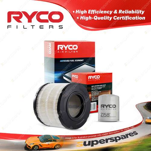 Ryco Oil Air Filter for Holden Rodeo RA 4cyl 3L Turbo Diesel 4JH1-TC 2003-2008