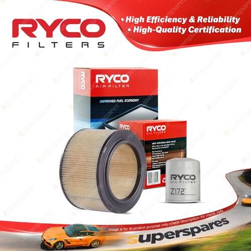 Ryco Oil Air Filter for Holden Drover QB 4cyl 1.3L Petrol 03/1985-1987