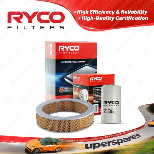 Ryco Oil Air Filter for Nissan Navara D21 4cyl 2.5L Diesel SD25 01/1986-1988