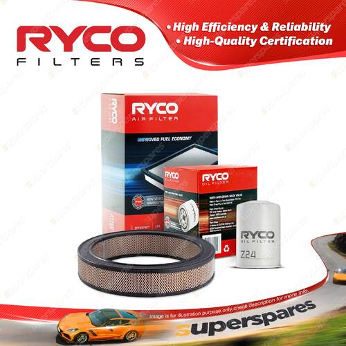 Ryco Oil Air Filter for Holden Monaro Gts HK V8 5L Petrol 307ci 07/1968-05/1969
