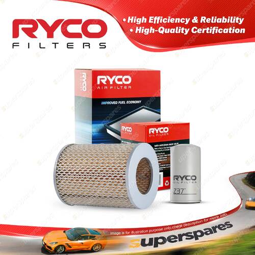 Ryco Oil Air Filter for Nissan Caball C240 C340 Petrol H20 1967-1973