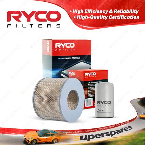 Ryco Oil Air Filter for Toyota Coaster RB11 4cyl 2.2L Petrol 20R 1978-1980