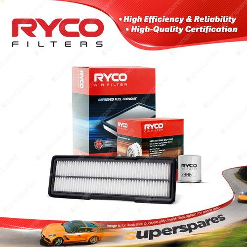 Ryco Oil Air Filter for Daihatsu Mira L200 3cyl 0.7L Petrol EF-EL 04/1992-1995