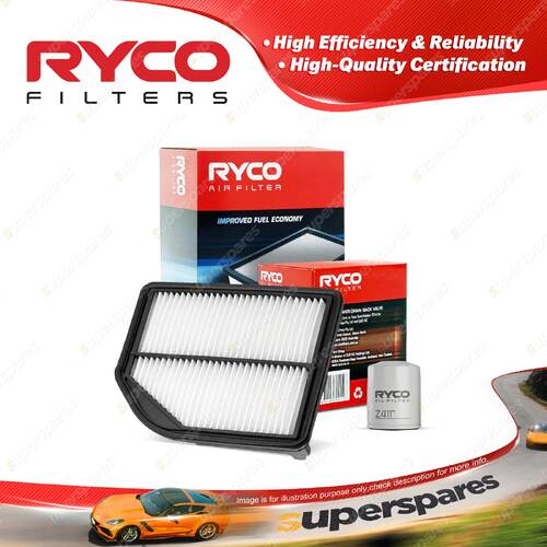 Ryco Oil Air Filter for Honda Crv RM 4cyl 2.4L Petrol K24Z9 10/2012-On