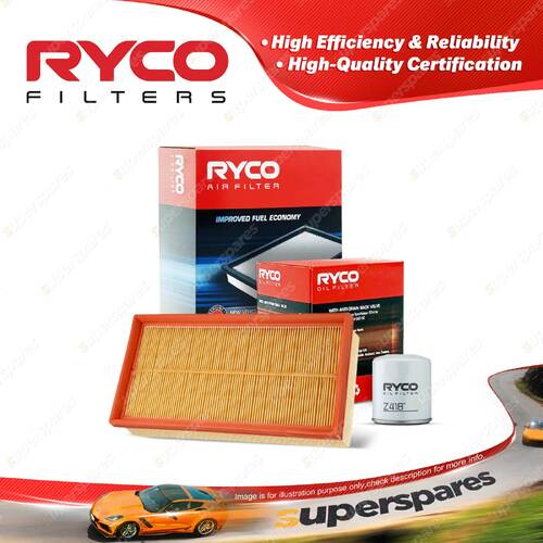 Ryco Oil Air Filter for Ford Ka TA TB 4cyl 1.3L Petrol BL13 1999-2000 2000-2003