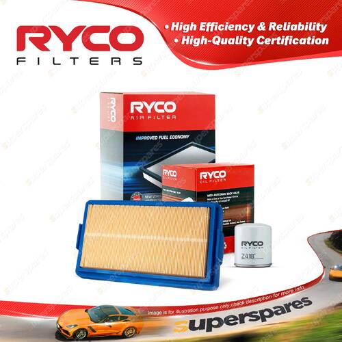 Ryco Oil Air Filter for BMW 318I E30 4cyl 1.8L Petrol M10B18 05/1983-10/1987