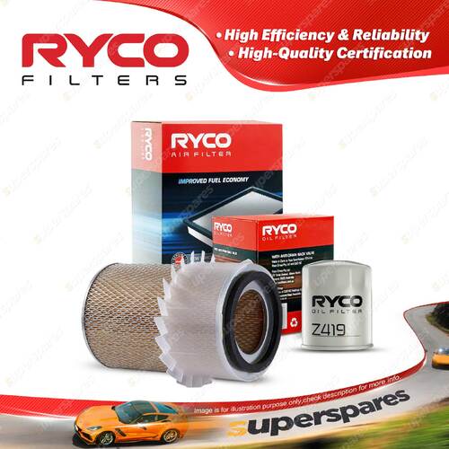 Ryco Oil Air Filter for Ford Trader 4cyl 3.5L Diesel SL 1984-1989