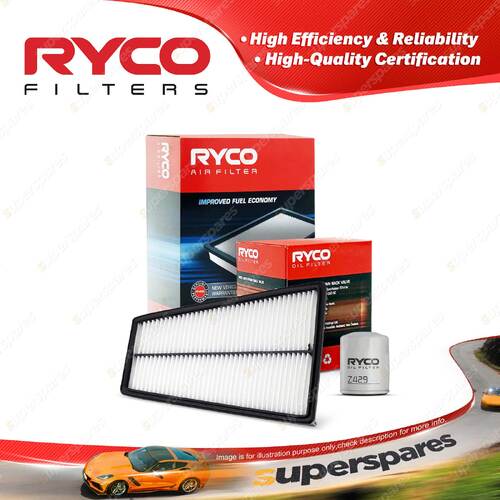 Ryco Oil Air Filter for Kia Credos G11 4cyl 2L Petrol FE-D 05/1998-2001
